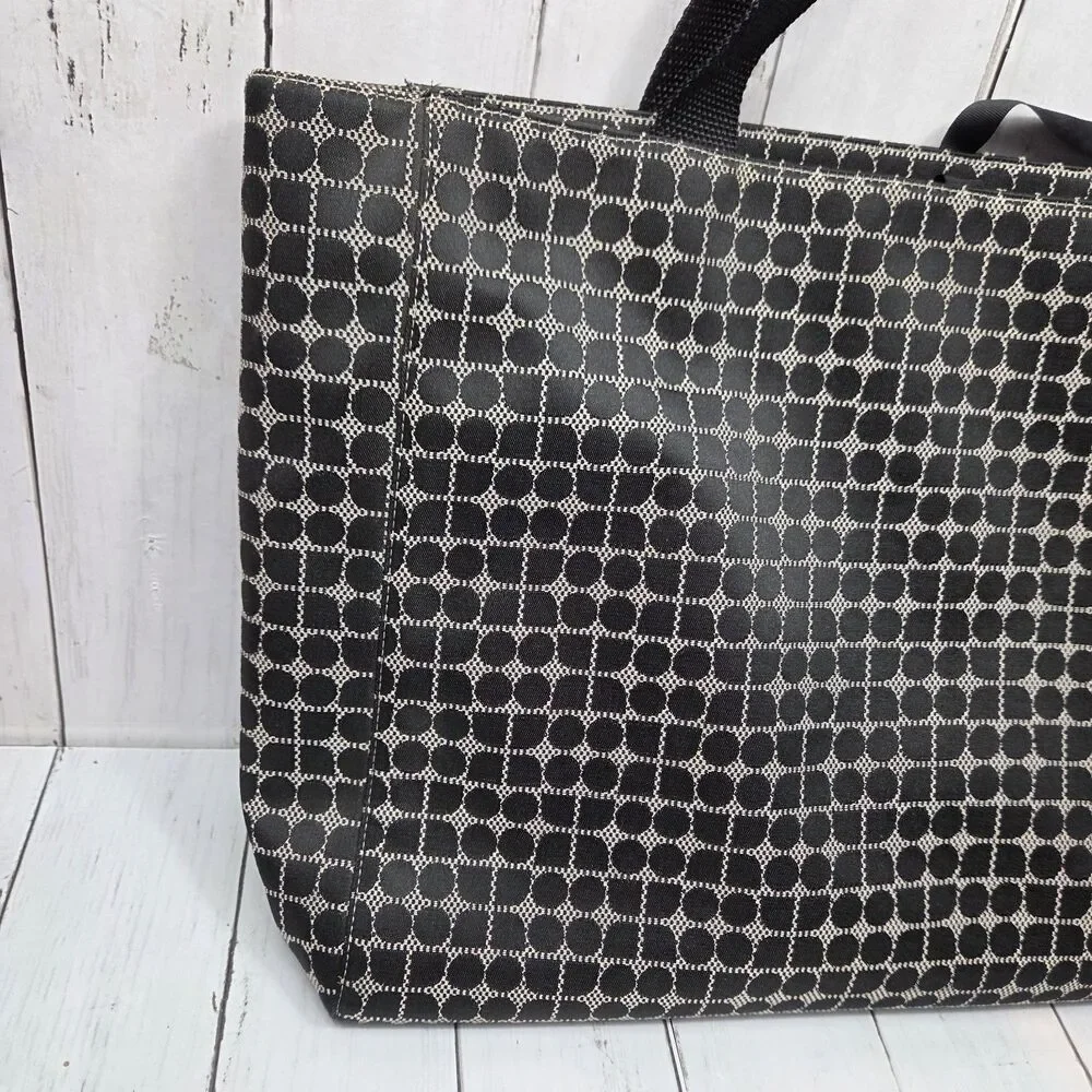 Kate Spade Large Baby Diaper Bag / Tote /Travel /Work Noel Print Black Ivory